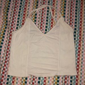 UO White V-Neck Tank Top